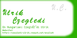 ulrik czegledi business card